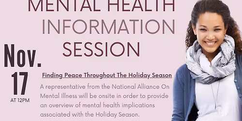 MENTAL HEALTH INFORMATION SESSION