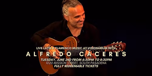 Live Latin & Flamenco Music at Visionarium with Alfredo C\u00e1ceres