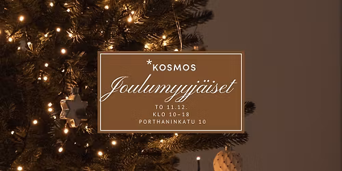 Kosmoksen joulumyyj\u00e4iset torstaina 11.12.