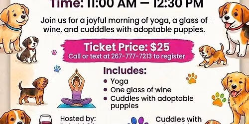 Yoga with Puppies!