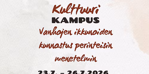 Vanhojen ikkunoiden kunnostus perinteisin menetelmin