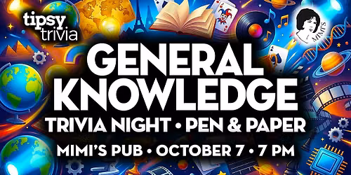 Edmonton: Mimi's Pub - Pen & Paper General Knowledge Trivia - Oct 7, 7pm