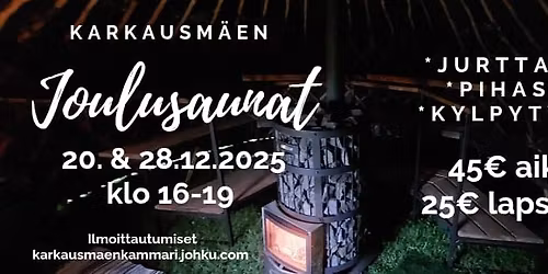 Joulusauna Karkausm\u00e4ell\u00e4 28.12.2025