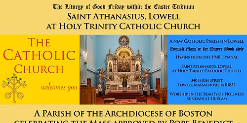 Saint Athanasius, Lowell, Good Friday at Holy Trinity Catholic Church