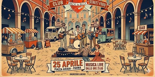 CLUB STREET FOOD con i Back to Billy in Piazza Ghiaia \ud83c\udfb8