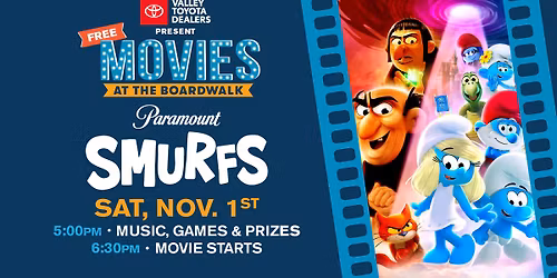 Free Movies at the Boardwalk: Smurfs