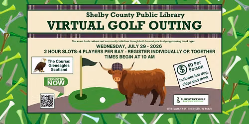 Virtual Golf Outing Fundraiser to Support Programming-Register with Link