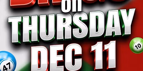 BINGO! **1\/2 PRICE MACHINES** THURSDAY!! $20,000+ QUEEN OF HEARTS RAFFLE