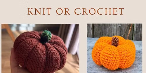 KNIT or CROCHET Pumpkin