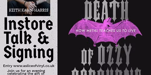 The Beautiful Death of Ozzy Osbourne - Instore talk & signing with Keith Kahn-Harris