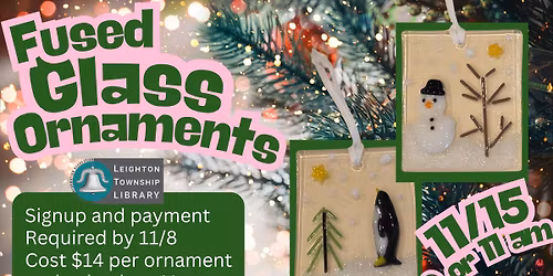 Fused Glass Ornaments