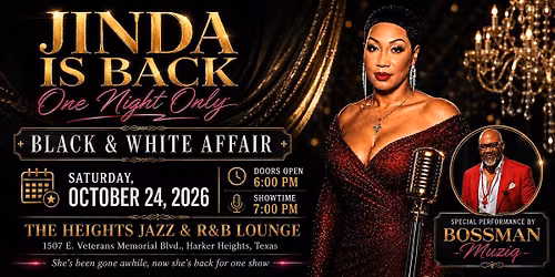 JINDA IS BACK: One Night Only, Black & White Affair