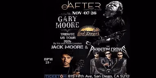 GARY MOORE TRIBUTE BY JACK MOORE & THE PHANTOM CROWS