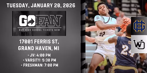 West Ottawa at Grand Haven | Boys Basketball | JV: 4:00 PM \u2022 Varsity: 5:30 PM \u2022 Freshman: 7:00 PM