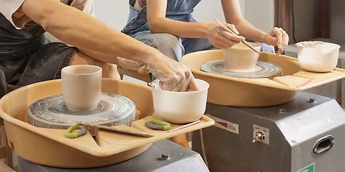 Pottery wheel + hand building workshop beginner try out 2.5 hours