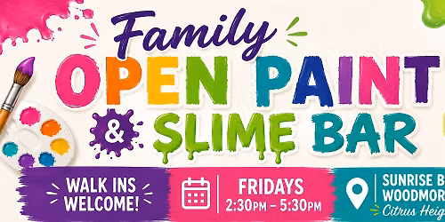 Family Open Paint & Slime Bar