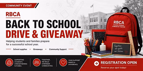 RBCA Back to School Drive