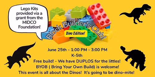 Block Builder's Club: Dino Edition! (Grades: K-5)
