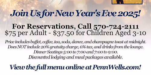 New Year's Eve at the Penn Wells Hotel