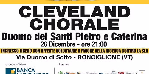 Cleveland chorale Gospel in Ronciglione