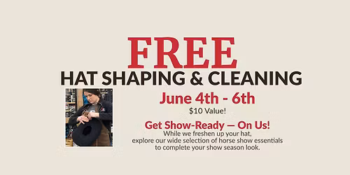 FREE Hat Shaping & Cleaning In-Store