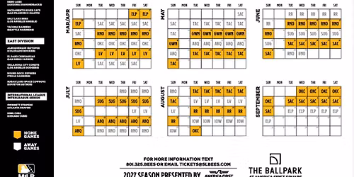 Salt Lake Bees vs. Gwinnett Stripers