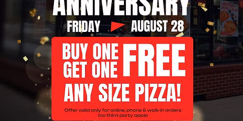 ONE YEAR ANNIVERSARY at Pizzaholic Bridgeland