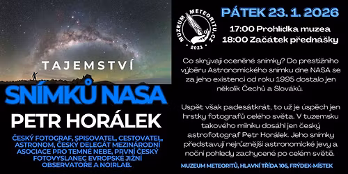 P\u0159edn\u00e1\u0161ka \/ Tajemstv\u00ed sn\u00edmk\u016f NASA \/ Petr Hor\u00e1lek
