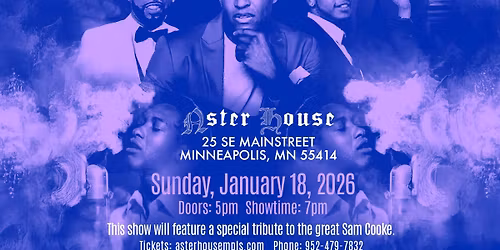 Co-MingL Presents: Back To Soul - A Tribute to Sam Cooke