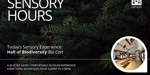 Sensory Hours in December | Hall of Biodiversity, Biodiversity Cart