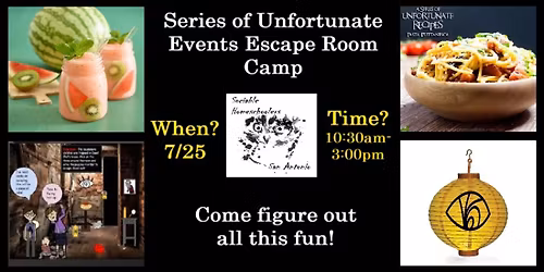 Series of Unfortunate Events Escape Room Summer Camp