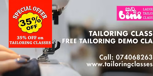 Tailoring Classes - FREE TAILORING DEMO CLASS