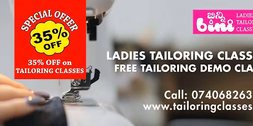 Ladies Tailoring Classes - FREE TAILORING DEMO CLASS