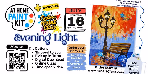 Evening Light – At-Home Paint Kit + Optional Online Class