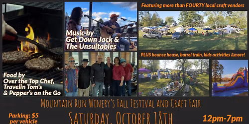 Fall Festival and Craft Fair at Mountain Run Winery