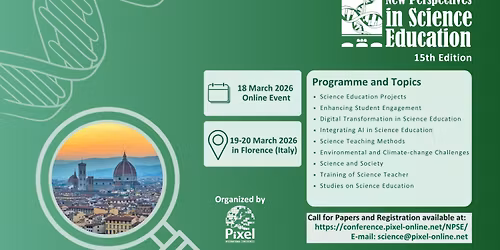 NPSE 2026 | New Perspectives in Science Education 15th Edition - International Conference