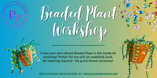 Plant Bling - Beaded plants