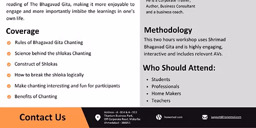 Nuances of the Bhagavad Gita Chanting