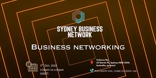 Business Networking Sydney Australia 2025