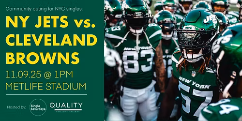 Community Outing: NY Jets vs. Cleveland Browns