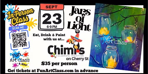 In-Person Fun Art Class – Jars of Light