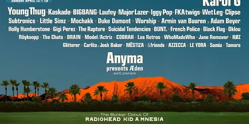 Coachella 2026 - Coachella Valley Music and Arts Festival