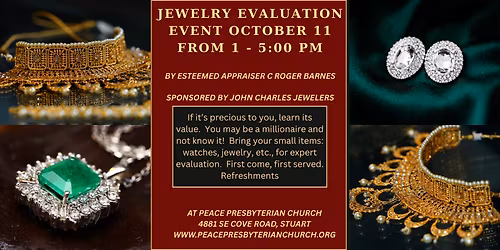 For What It's Worth - A Free Jewelry Evaluation Clinic