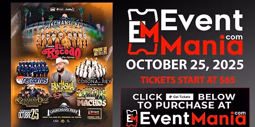 Banda El Recodo, El Fantasma - Fresno, CA