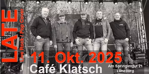 LATE (Band) Rock / Pop Cover Live