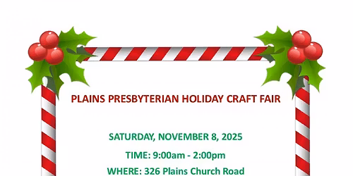 Plains Church Holiday Craft Fair
