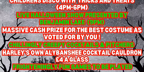 Halloween at Harley\u2019s - Newport Road, Hemsby, NR29 4NW, - Benjamin Blake Live from 9PM