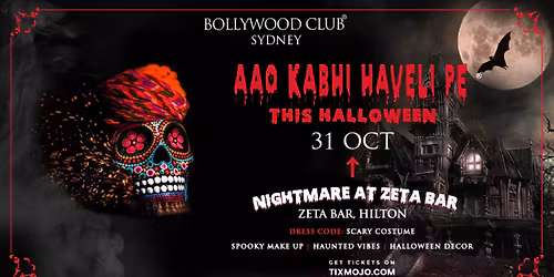 Bollywood Club Presents AAO KABHI HAVELI PE, Sydney