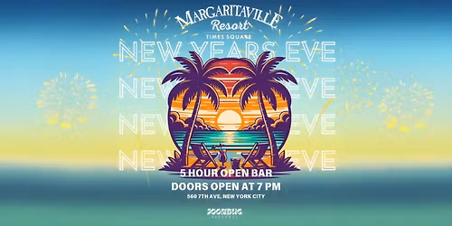 Margaritaville Times Square \u2013 Gala in Paradise NYE 2026 Party
