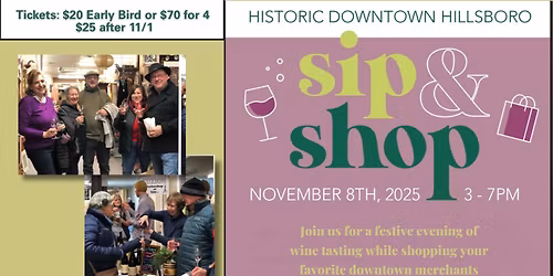 Hillsboro Sip + Shop 2025